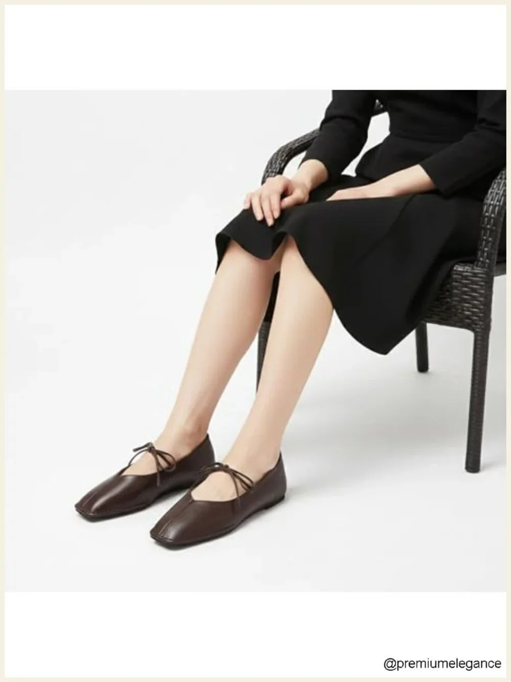 Lace Up Square Toe Ballet Flats - Cute Bow Mary Jane Slip On Shoes